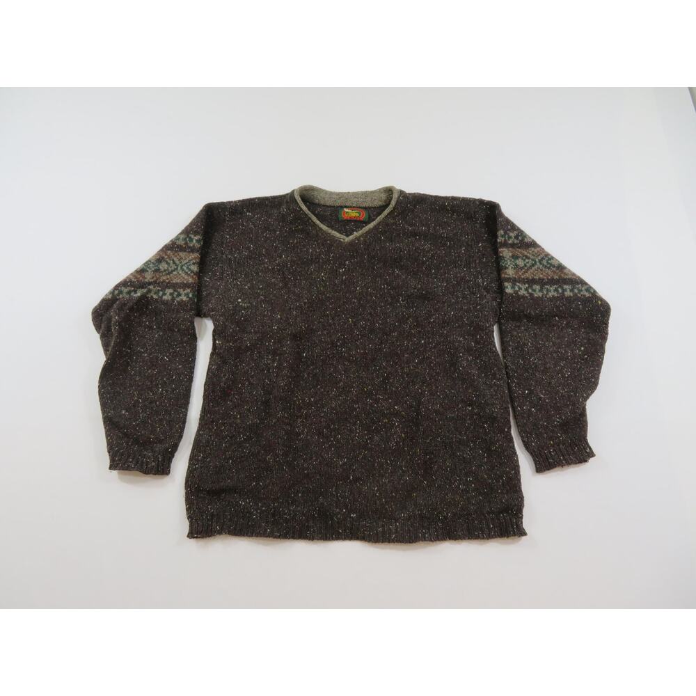 ALPS Wool Sweater, V-Neck Brown, Outdoor, Sz M 1990s